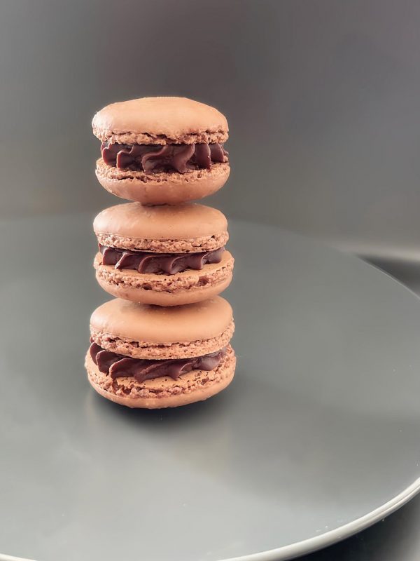 Dark chocolate Macarons